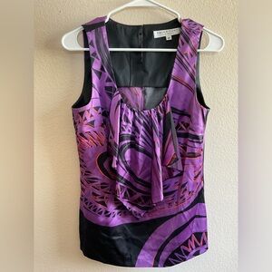 Trina Turk‎ Silk Sleeveless Blouse size Medium